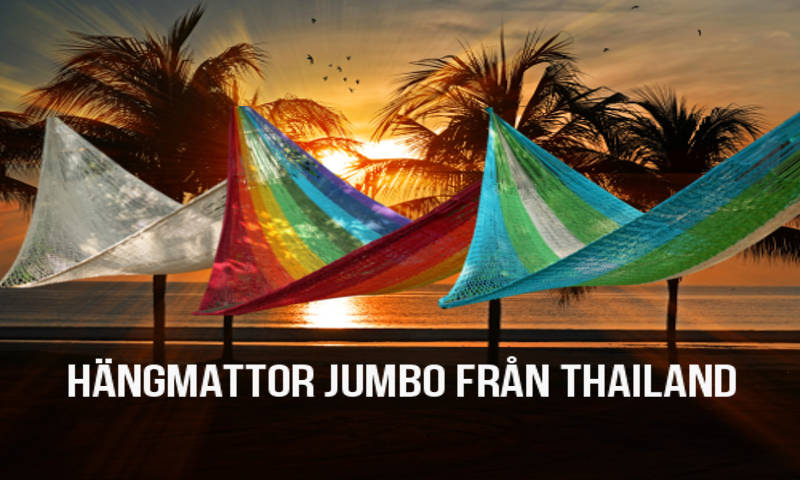 V-weave FairTrade Jumbo hammocks from Thailand