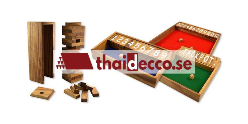 Träspel från Thailand – klassiska sällskapsspel i trä