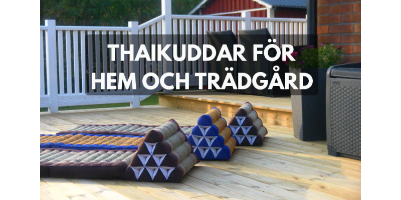Thaikuddar i kapok – sittdynor & relax för hem & trädgård