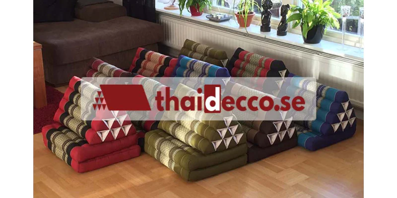 Thaikuddar från Thailand – sittdynor & kuddar i kapok