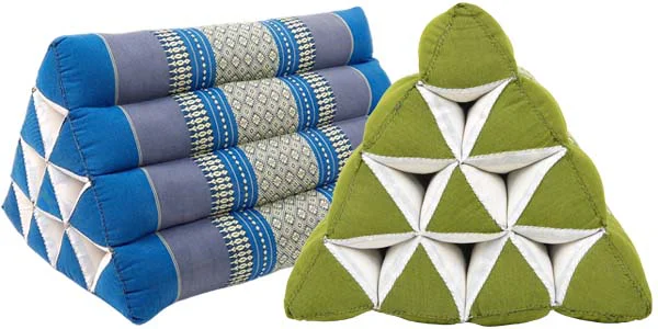 Pyramid pillows without cushion from Thaidecco – handmade Thai backrests