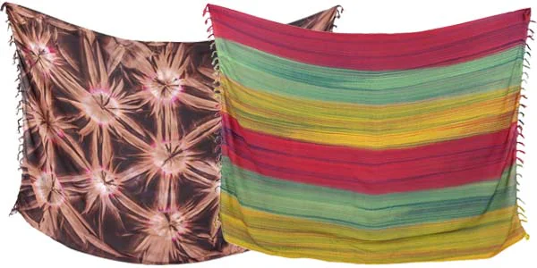 Sarong with abstract pattern