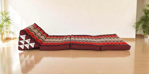 Thai cushion Kapok with three foldable sections