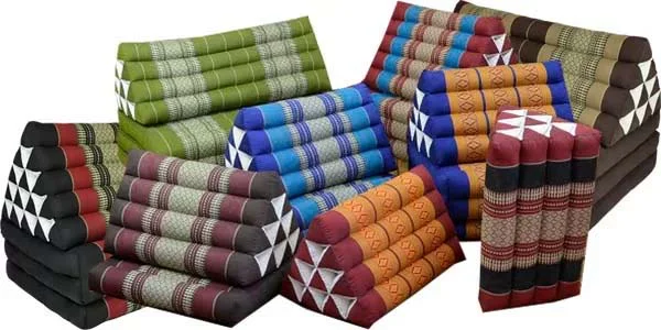 Thai cushions and triangle pillows from Thaidecco