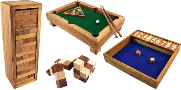 Wooden games from Thailand