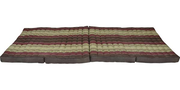 Vikbar madrass med stoppning av Kapok från Thailand