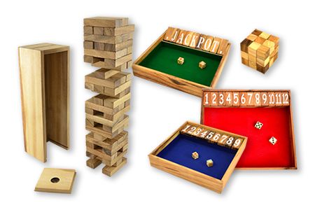 Thailändska träspel och tärningsspel