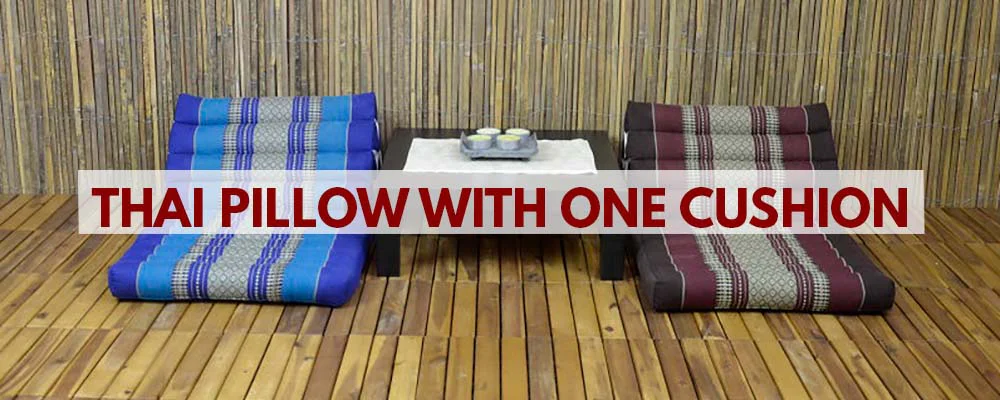 Thai pillow with one fold-out cushion – handmade from Thailand