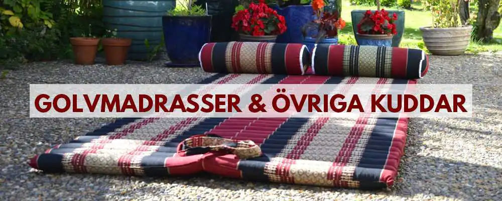 Golvmadrasser i vikbara och rullbara modeller