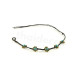 Tie bracelet - Turquoise/Gold