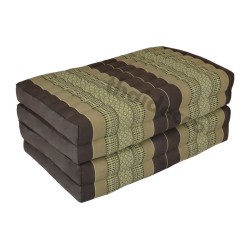 Vikmadrass 190x80cm brun-beige med kapok