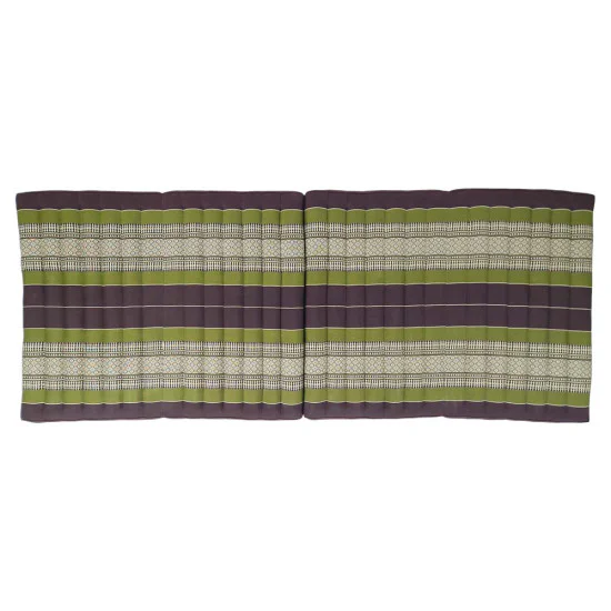 Brun-grön thailändsk golvmadrass 190x80 cm med kapok