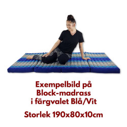 Ekologisk vikmadrass med kapok 190x80cm - Skön för avslappning