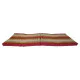 Red-green folding kapok mattress 190x80 cm in folded position