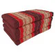 Red Thai folding floor mattress 190x80 cm with natural kapok