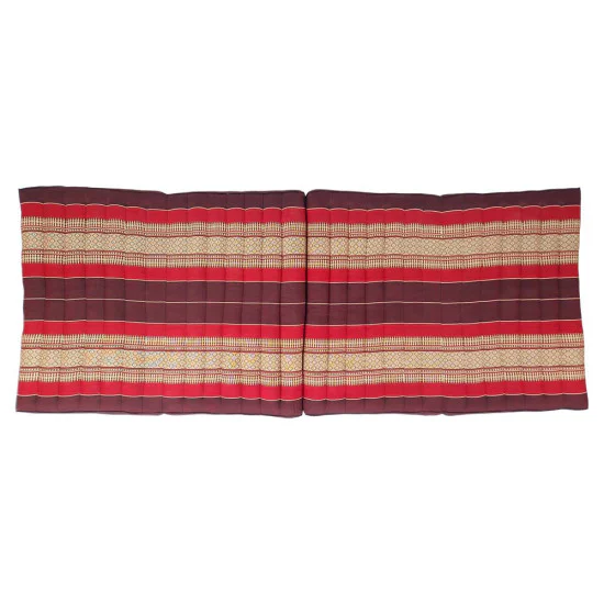 Red Thai folding floor mattress 190x80 cm with natural kapok