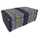 Black and blue folding floor mattress 190x80 cm with elephant pattern