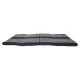 Black and blue folding floor mattress 190x80 cm with elephant pattern