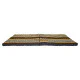 Black and orange folding floor mattress 190x80 cm with elephant pattern