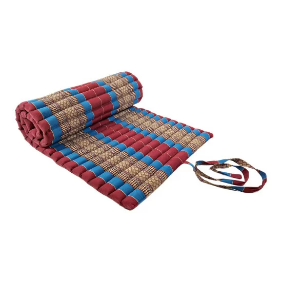 Floor mattress / Roll up model 180x75x5cm - Red/Blue