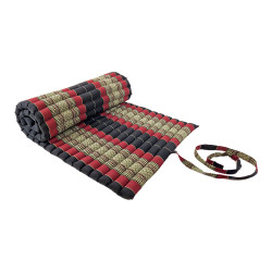 Floor mattress / Roll up model 180x75x5cm - Black/Red