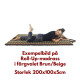 Floor mattress / Roll up model 200x100x5cm - Brown/Red