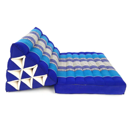 Thaikudde Blå & Vit - En sittdyna - Outlet