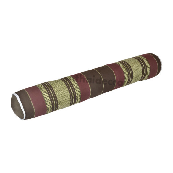 Bolster neck support cushion 110cm - Brown/Red