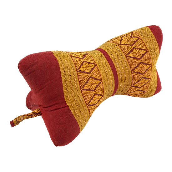 Neck support cushion Sandglass - Red & Gold