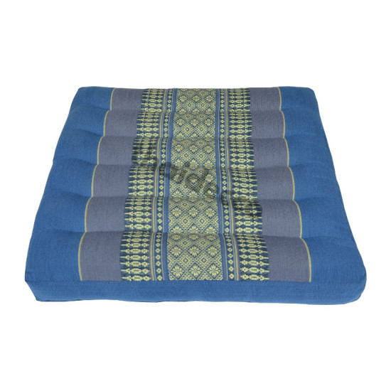 Sitting floor cushion 39x39x5cm - Blue/Grey