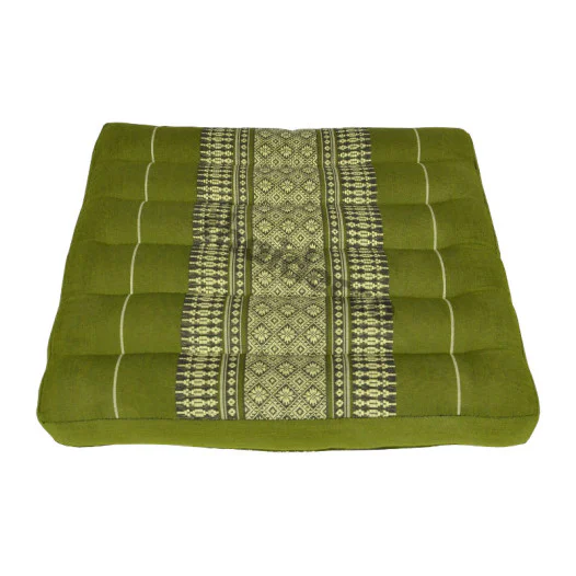 Sittkudde Golvdyna 39x39x5cm - Grön/Vit