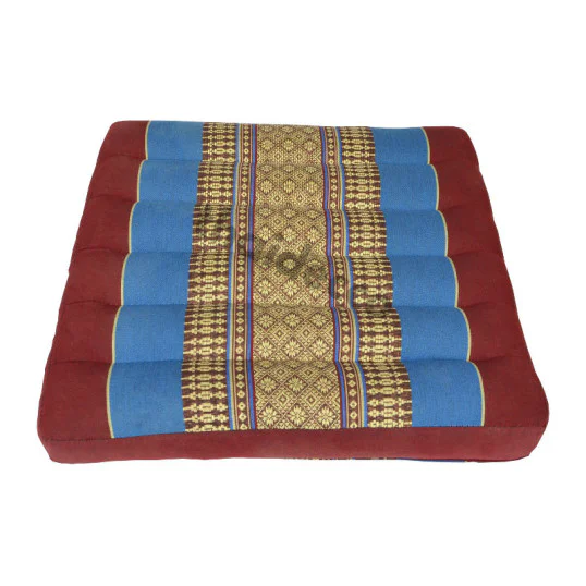 Sitting floor cushion 39x39x5cm - Red/Blue