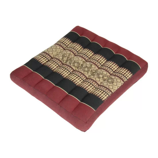 Sittkudde Golvdyna 39x39x5cm - Röd/Svart