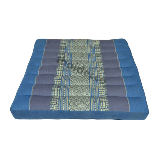 Sitting floor cushion 50x50x5cm - Blue/Grey