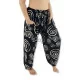 Aladdin pants Black with spirals