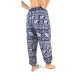 Dark blue aladdin pants with elephant print