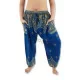 Aladdin pants Peacock flower in blue color