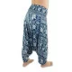 Pants Harem style with elephant blue-green print