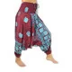 Harem Pants Elephant Rose - Burgundy