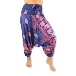 Harem Pants Elephant Rose - Dark Blue