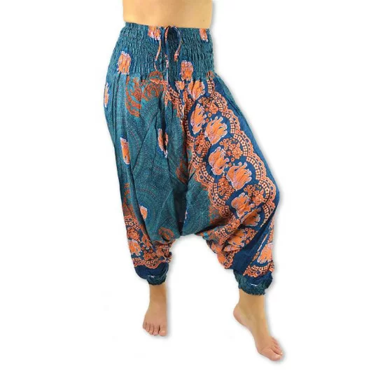 Harem Pants Elephant Rose - Teal