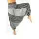 Harem pants for both women and men with design stripes in color
