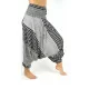 Harem pants for both women and men with design stripes in color