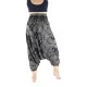 Harem Pants Water Drops - Black