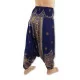 Harem pants Peacock Flower - Dark Blue