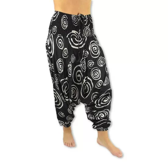 Harem pants Spiral - Black