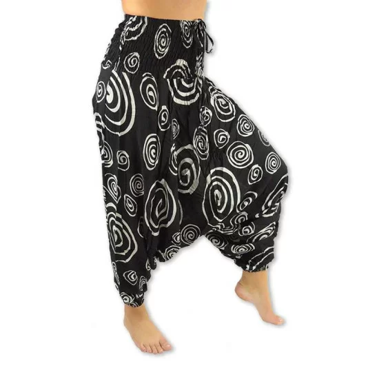 Harem pants Spiral - Black
