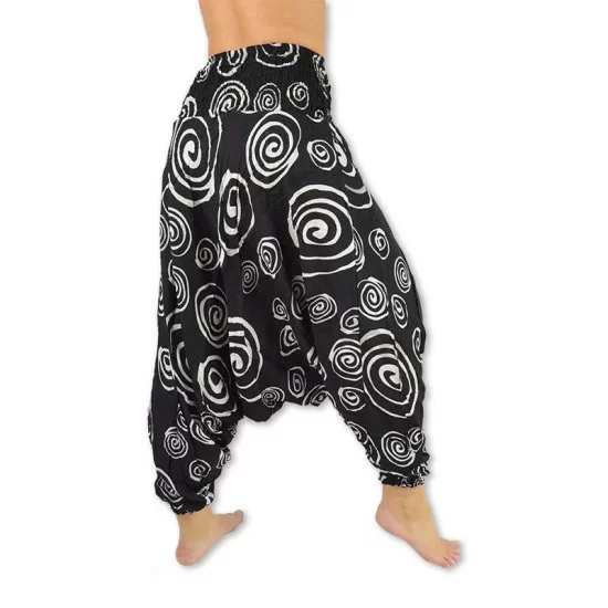 Harem pants Spiral - Black