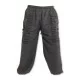 Anthracite blue cotton trousers with Om sign