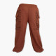 Aladdin pants Cotton Om sign - Rust red